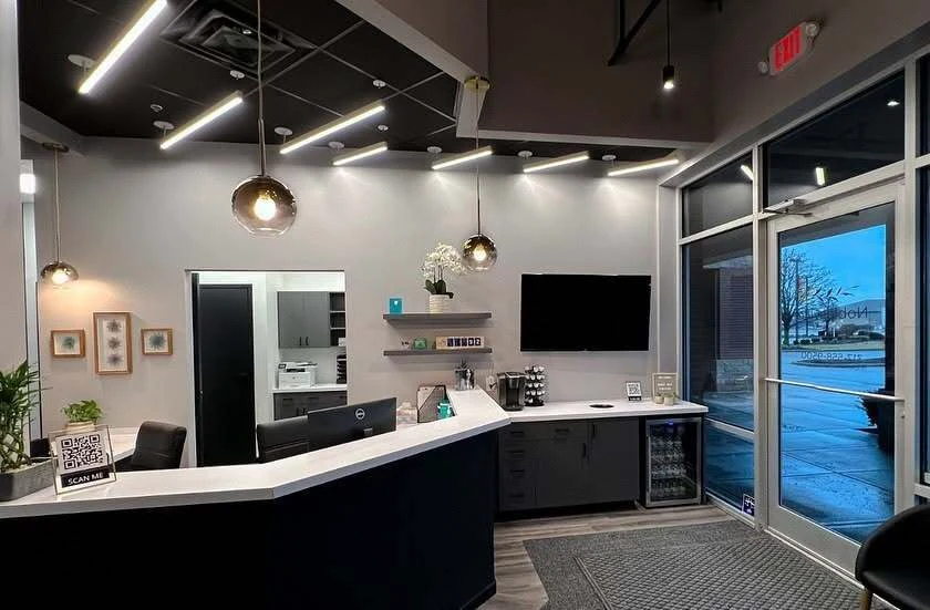 Noblesville Smile Center front desk and financial check-in area